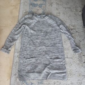 Striped Gray Women's Dress